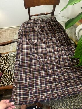 Woolrich plaid skirt size 16 vintage preppy